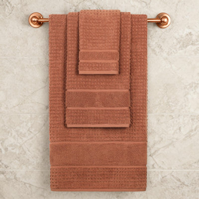  Zero-Twist Cotton Towel Set - Honeycomb Waffle Texture - Quick-Dry