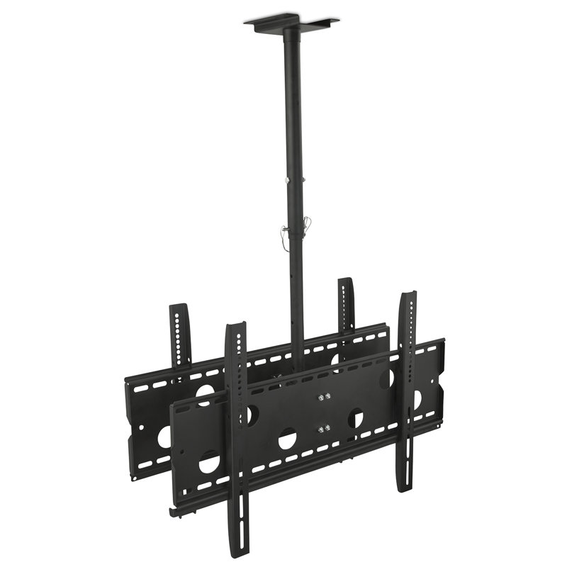 Black Multi Screen Ceiling Mount for Holds up to 350 lbs