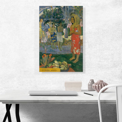 Ia Orana Maria - Hail Mary 1891 par Paul Gauguin - reproduction d'art sur toile tendue