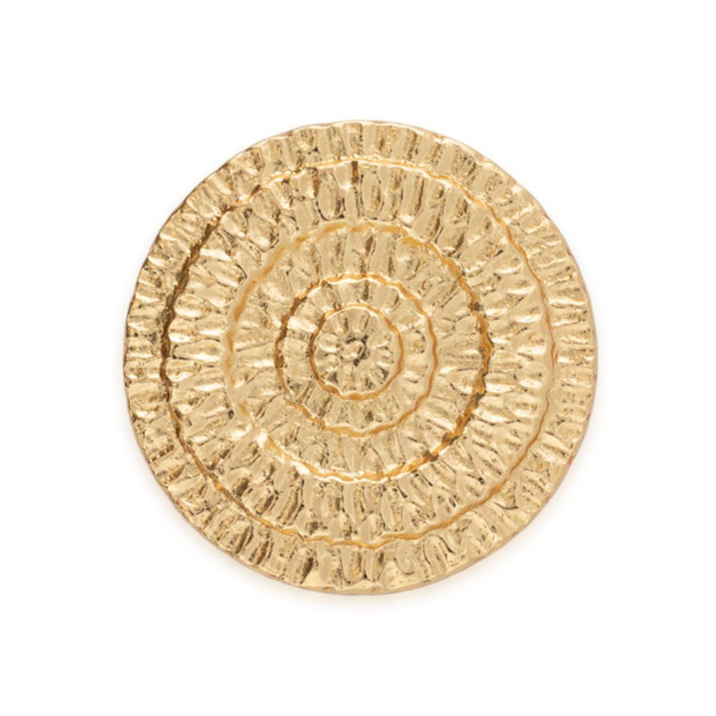 Gotham Hardware Knob, Gold, 1.5"
