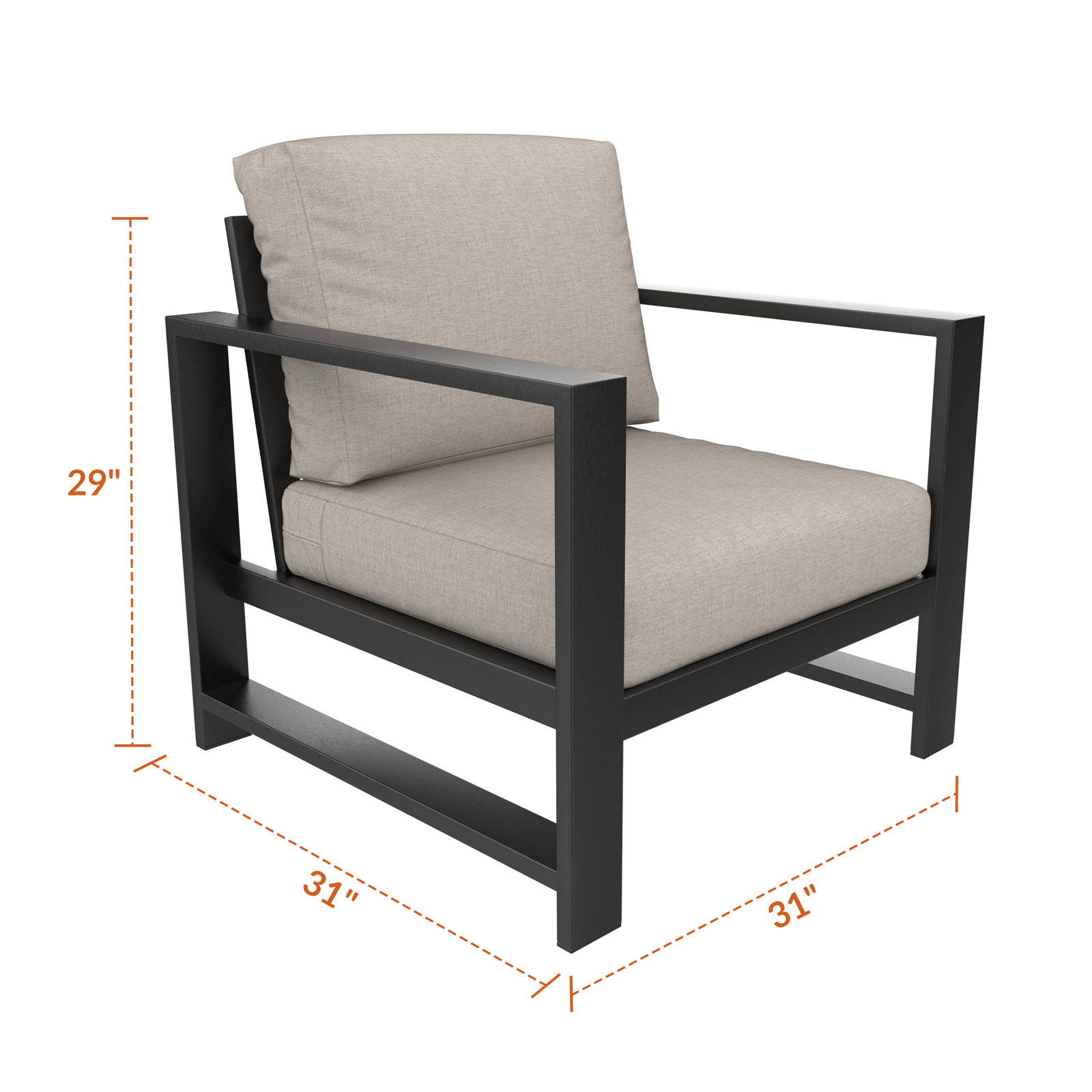 Dulcie Sunbrella® Patio Lounge Chair, Cast Silver Sunbrella®