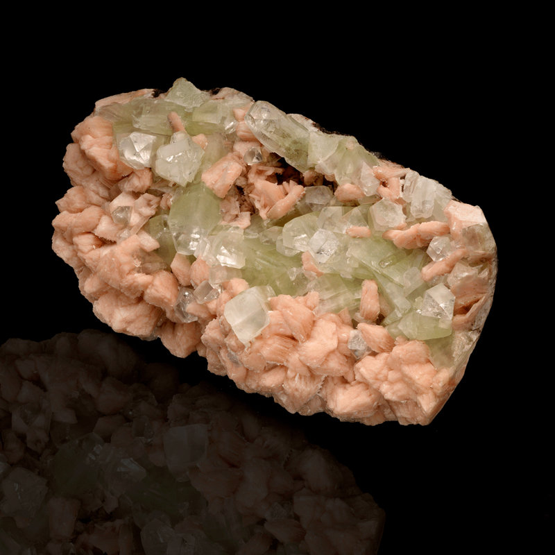 Apophyllite verte sur Stilbite / 7 lb