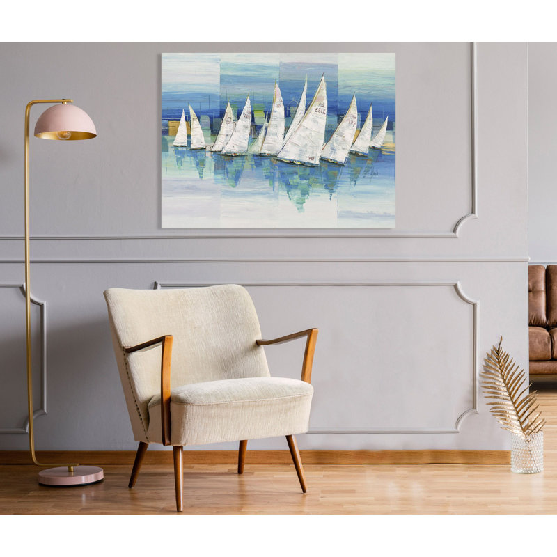 Ocean Sailing 1 Piece Wrapped Canvas Painting, 70cm H x 100cm W x 4cm D
