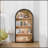 4-Tier Black Arched Bookshelf, 43 Inch Tall with Storage Shelves, Combining Classic Charm and Modern Elegance for Versatile Home Use