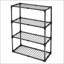 Versatile 4-Shelf Wire Rack with Protective Cover for Organized Storage-515487114