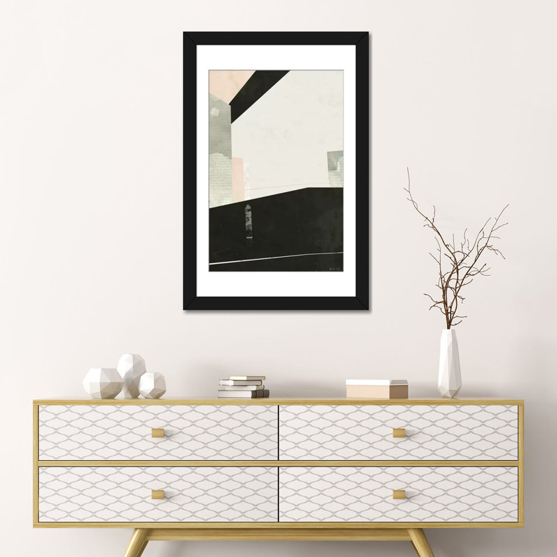 «Out in III», impression sur toile, H 24 po x l 16 po x P 1 po, Papier d'art encadré noir, Blanc
