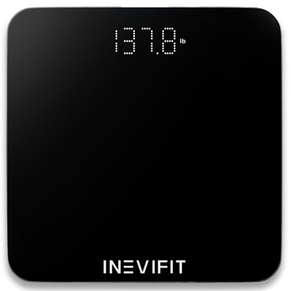 INEVIFIT BATHROOM SCALE, Highly Accurate Digital Bathroom Body Scale,  Measures Weight for Multiple Users 