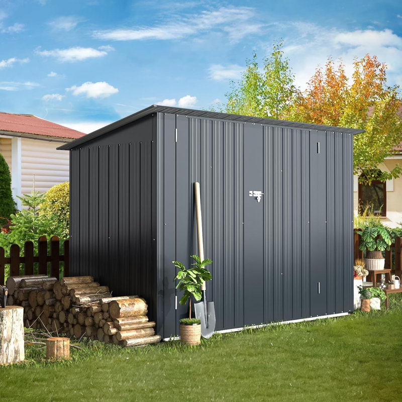 Lockable Galvanised Steel Bike Shed