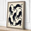 Six Cats Dancing Japandi 1 Piece Wrapped Canvas Wall Art-993908480-993908483