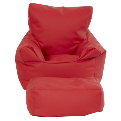 SoftScape Bean Bag Chair and Ottoman by Factory Direct Partners