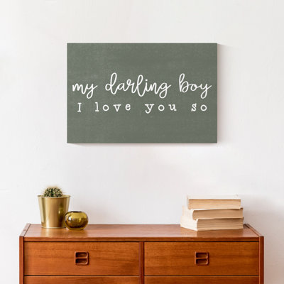 My Darling Boy Canvas Print