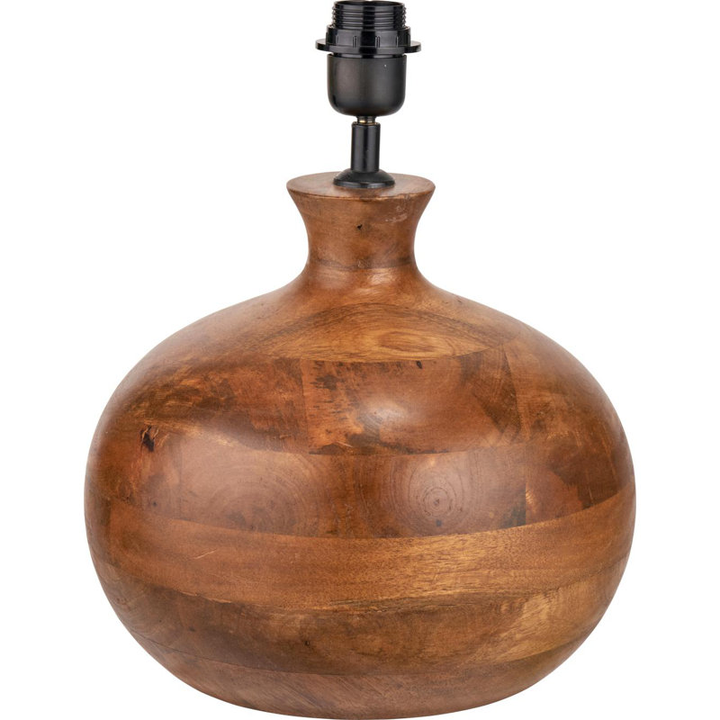 Kiah Wood Table Lamp, Brown