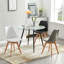 Ilyass Round Glass Top Metal Base Dining Table-890387650