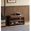 Tabouret de rangement en bois massif