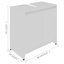 Airam 59.85cm Single Bathroom Vanity Base Only-1158041186