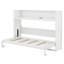 Lit escamotable simple avec bureau intégré, lumière DEL, station de charge USB-1844516292