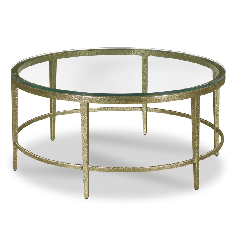 Kasmin Glass Cocktail Table, Gold