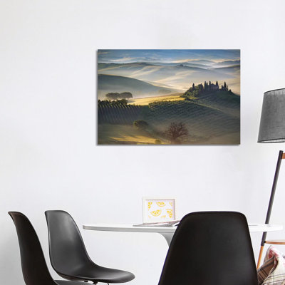 Belvedere Morning, Tuscany, Italy by Jim Nilsen - Wrapped Canvas Print