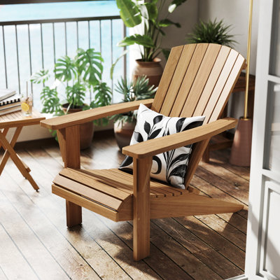 Argie Teak Adirondack Chair by Dovecove by Dovecove