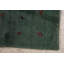 Tapis de zone en laine vert 3 pi 4 po x 4 pi 10 po one-of-kind-noué la main gabbeh