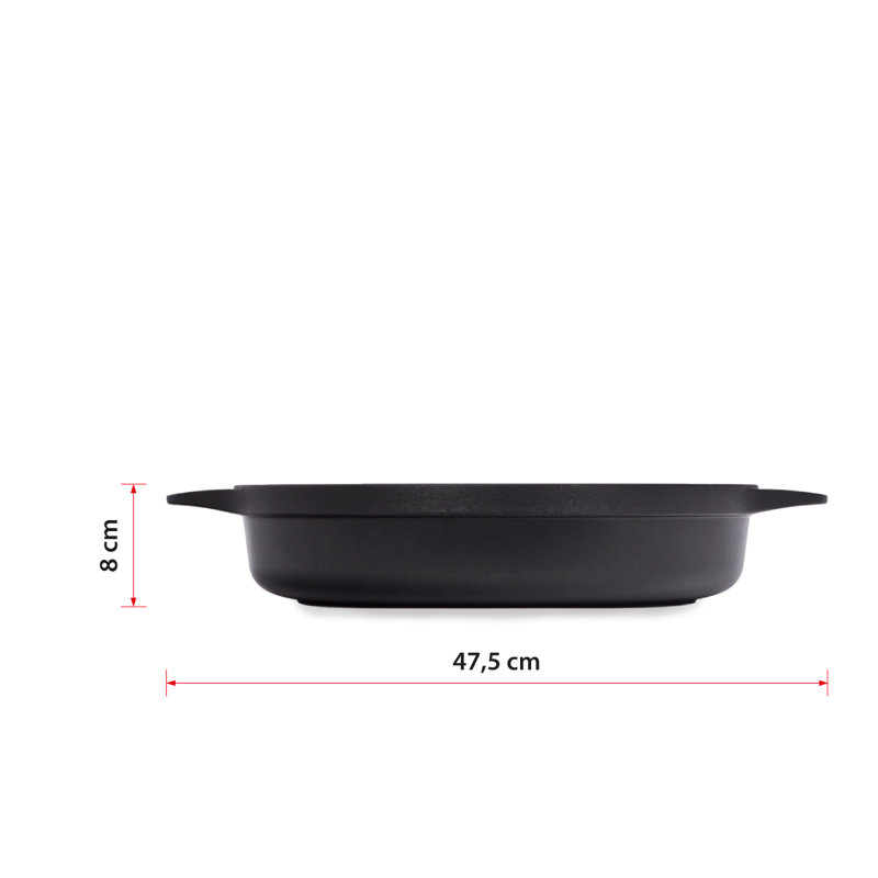 Valira Non-Stick Aluminum Round Braiser with Lid, 42.3 cm, 7 L