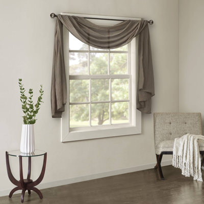 Harper Solid Crushed Single Scarf Sheer