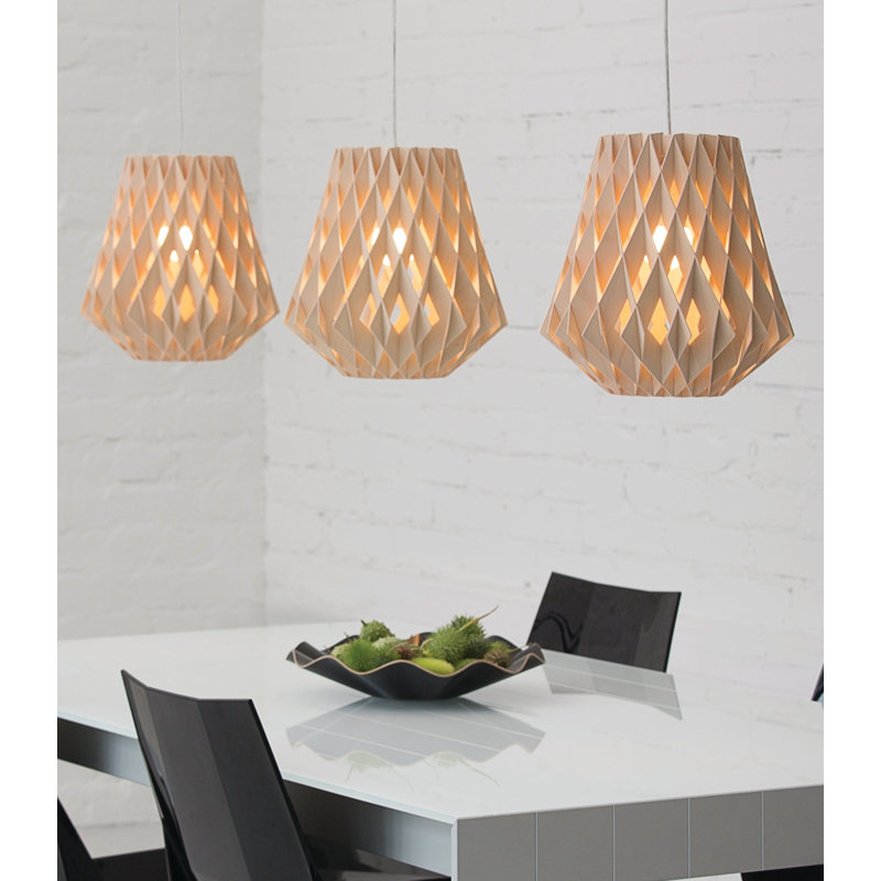 Pilke 1 - Light Chandelier, Natural Birch