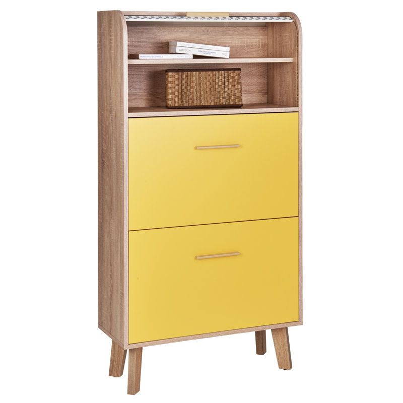 Caruso 18 Pair Flip Down Shoe Storage, Bee