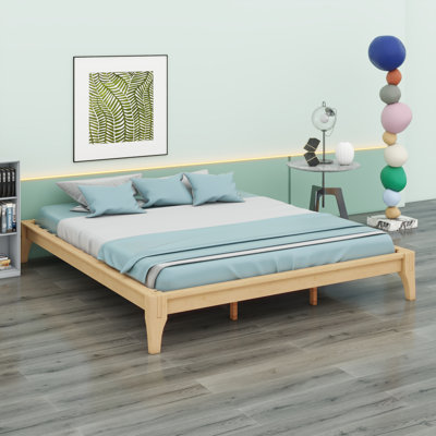 Bamboo Wood Platform Bed Frame