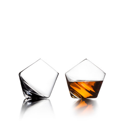 9.25oz. Handmade Crystal Whiskey Glass Set