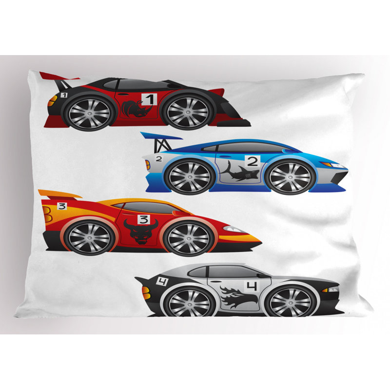 Cars Polyester Sham Set, Twin
