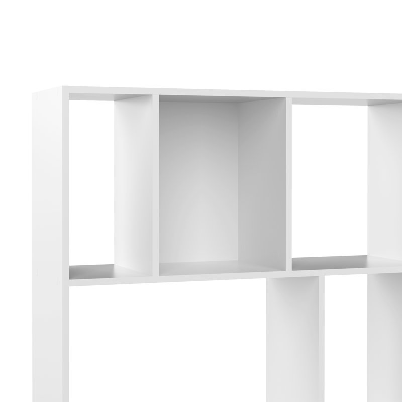 Shaneal 180.6cm H x 98.2cm W Standard Bookcase, White