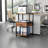 3 Tier Printer Stand with Storage Drawer Rolling Printer Table with Wheels Home Office,Retro-2059525091