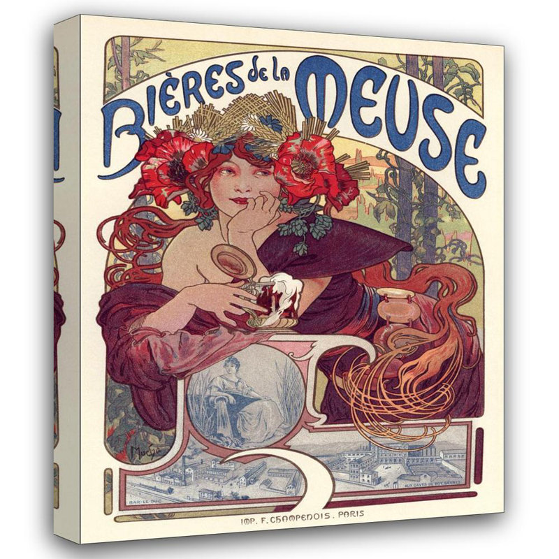 Bières de la Meuse, H 35 po x l 28 po