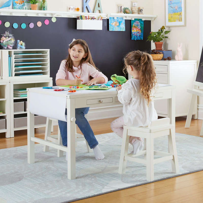 Martha Stewart Crafting Kids Stools Set of 2, White