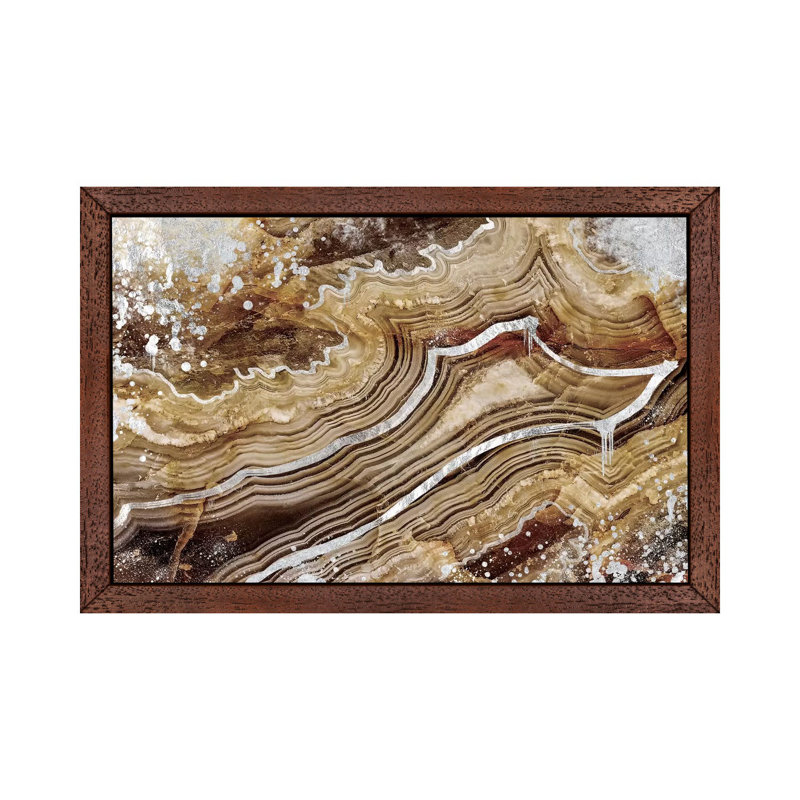 Canary Silver - Print on Canvas, 66.04 cm H x 45.72 cm W, Brown Framed