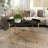Metal Tray Top Black Coffee Table with Gold X-Shaped Base