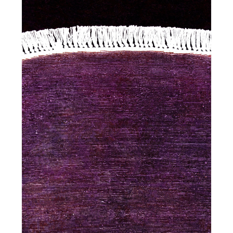 Overdyed One-of-a-Kind 6' 1" X 6' 1" Hand Knotted Area Rug
