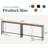 Narrow Console Table With Outlet(Rusitc Brown)