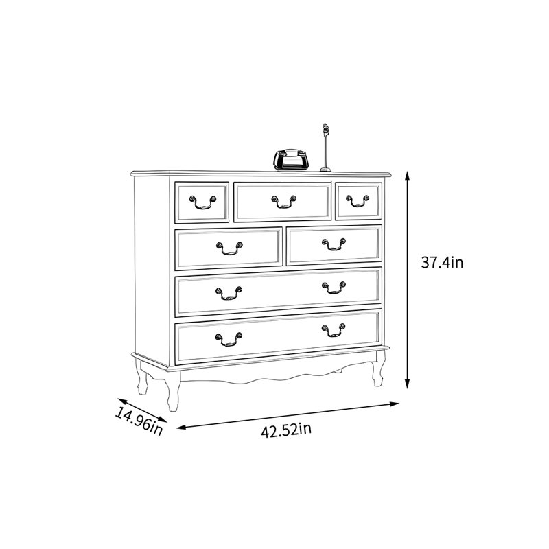 Large-capacity drawer storage cabinet, Brown