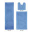 Ensemble de tapis pour salle de bain réversible 100% coton 2370 g / m² Merkel - ultra doux, très absorbant, lavable à la machine, certifié OEKO-TEX, idéal pour la douche, la baignoire, le meuble-lavabo et la toilette, bleu foncé-1613030077-1613030065