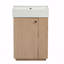 Meuble-lavabo 21,6 po avec lavabo en céramique