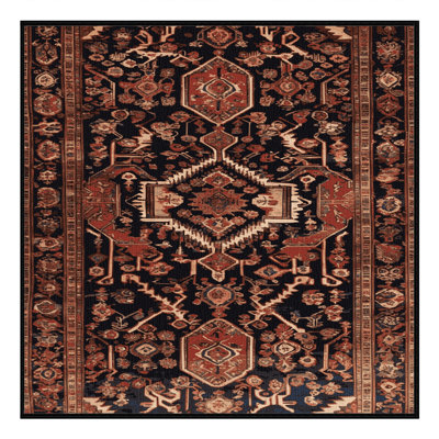Tapis brun lavable à la machine
