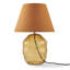 Flinnly Sculpted Textured Glass Base Table Lamp - Vintage Retro Flair -1210655990