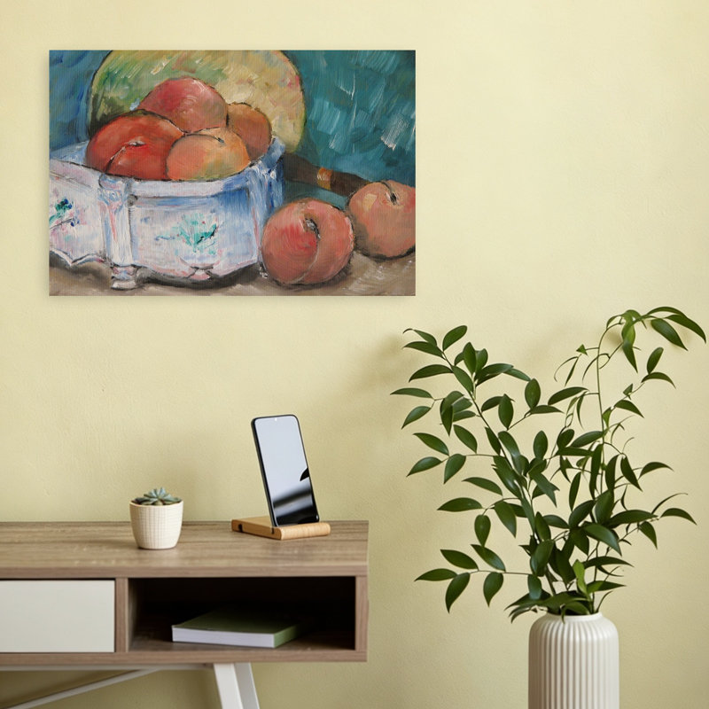 «Fruit Bowl Classic Traditional Contemporary Fruit», reproduction d'art murale, H 12 po x l 18 po