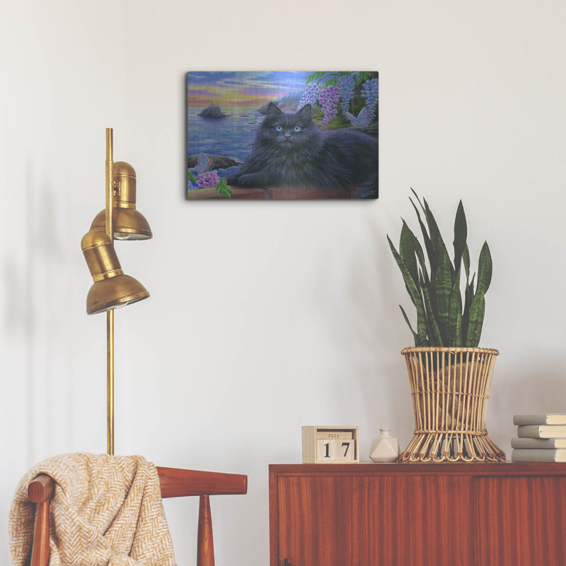 Winston Porter «Elvira's Seaside Evening» par Bridget Voth, art mural en métal, H 16 po x l 24 po