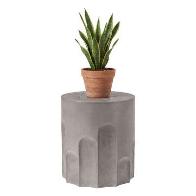 Modern Cylindrical Chessboard Side Table