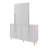 Earven 6-Drawer Double Dresser in Pink High Gloss