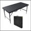 Table pliante en rotin de 4 pi pour l'intérieur et l'extérieur, portable et durable avec un design élégant