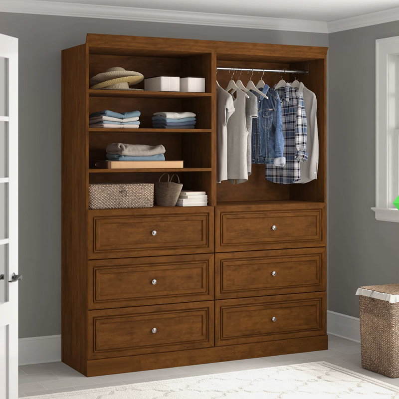 Tour pour garde-robe l 72 po Alvaretta, Blanc